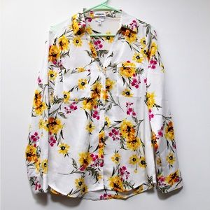 Medium slim floral Express Portofino shirt